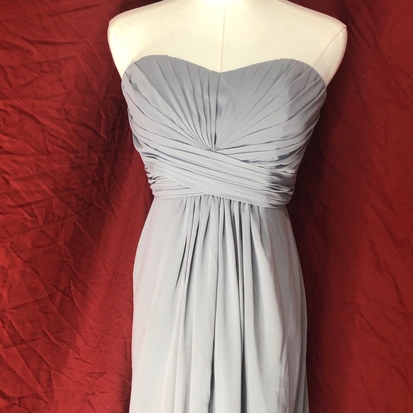 David's Bridal Elegant Gray Strapless Dress - Picture 11 of 11